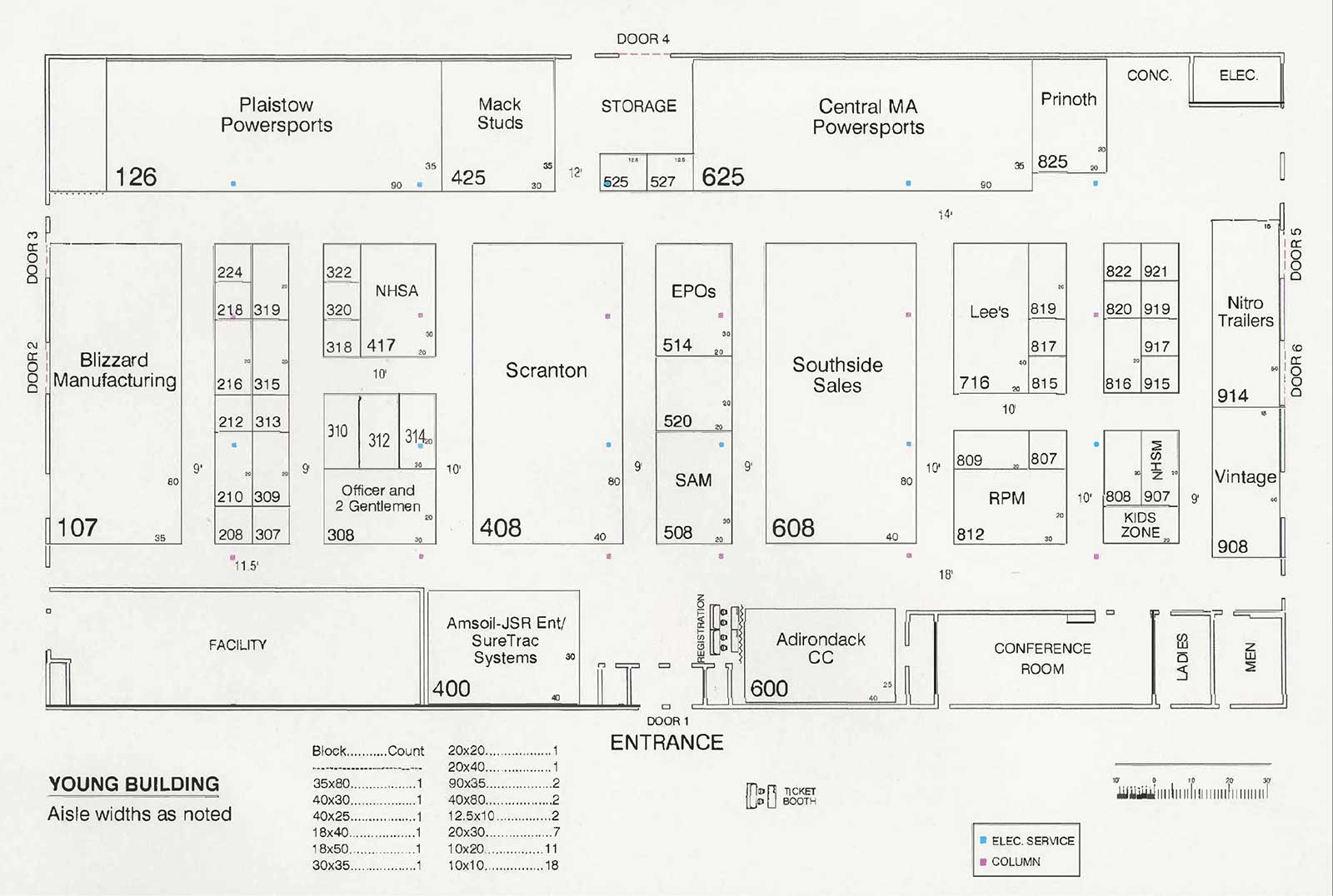 2024 Sled Expo floor plan diagram